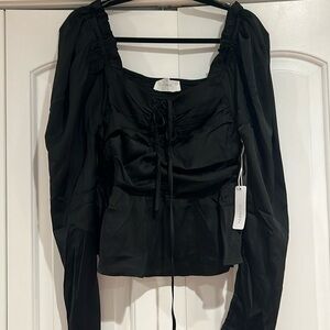 Six Fifty Black Ruby Blouse‎ size medium new with tags